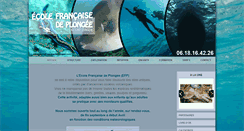 Desktop Screenshot of ecolefrancaisedeplongee.com